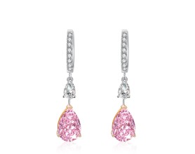 WATER DROP ZIRCON EARRINGS