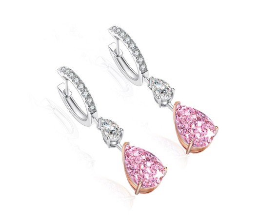 WATER DROP ZIRCON EARRINGS