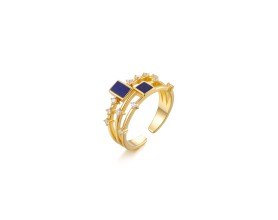 Double Row Stone Ring