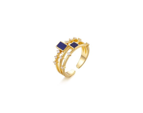Double Row Stone Ring