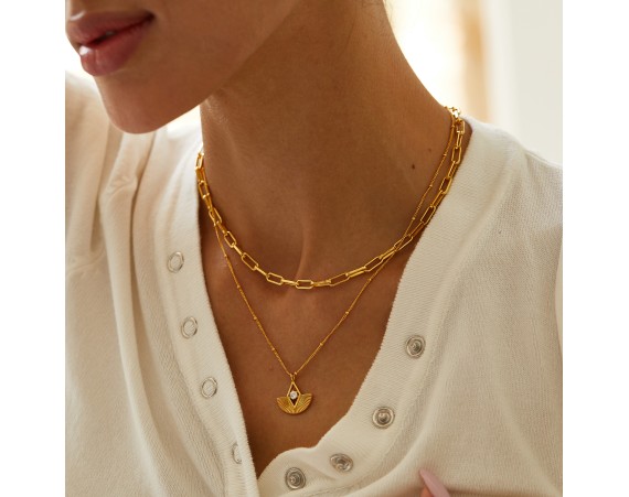 Cross Thick Chain Necklace