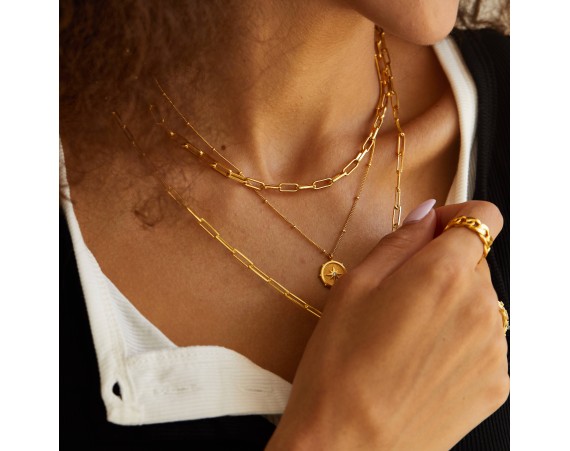 Cross Thick Chain Necklace