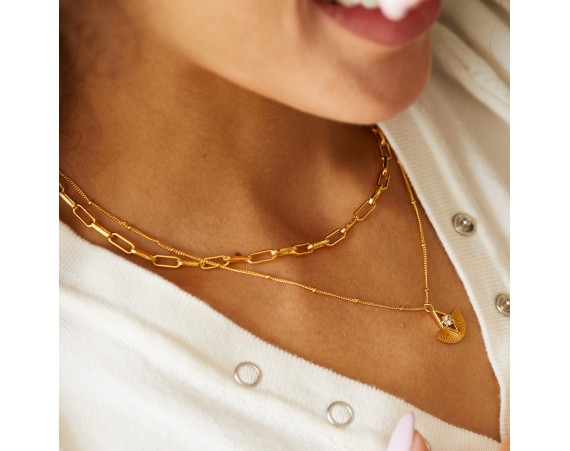 Fan-shaped Necklace
