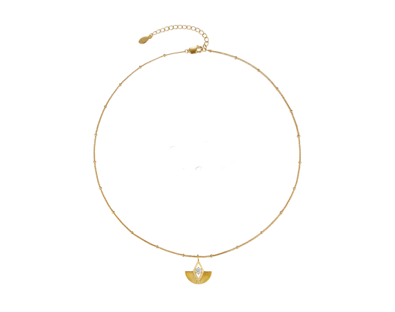 Fan-shaped Necklace