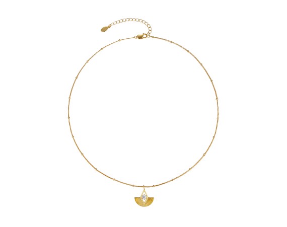 Fan-shaped Necklace