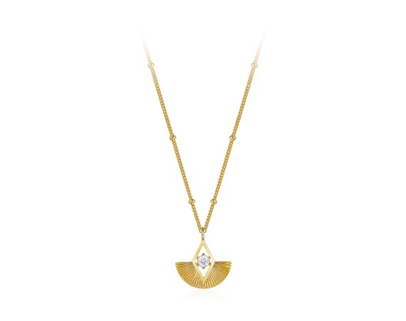 Fan-shaped Necklace
