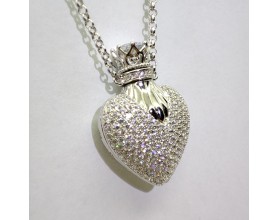 SILVER HEART NECKLACE