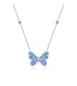 BLUE BOW NECKLACE