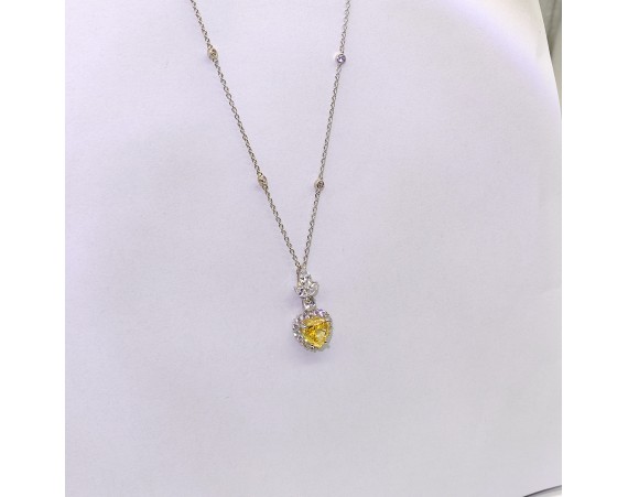 BLUE HEART NECKLACE