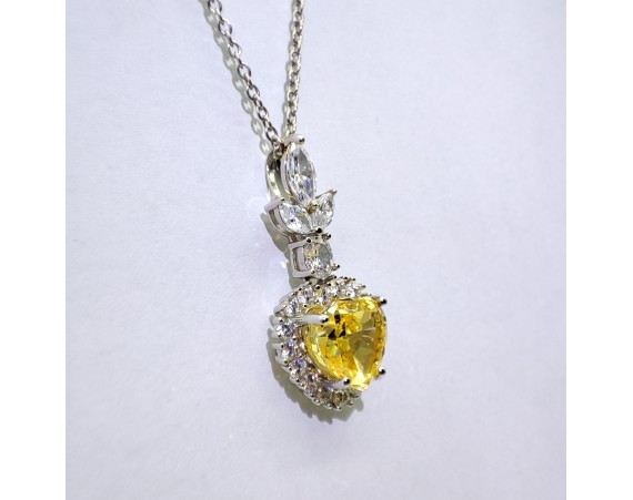 BLUE HEART NECKLACE