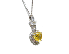 BLUE HEART NECKLACE