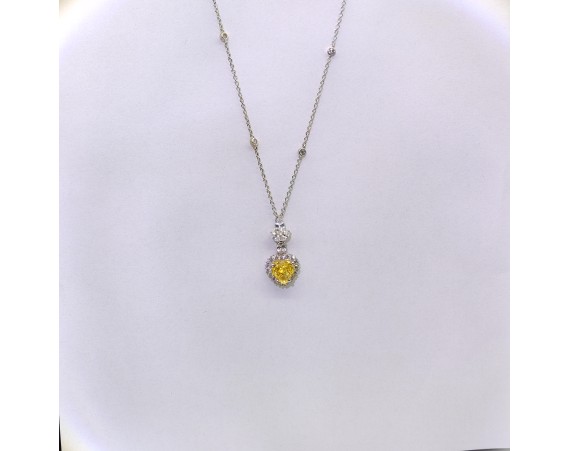 BLUE HEART NECKLACE