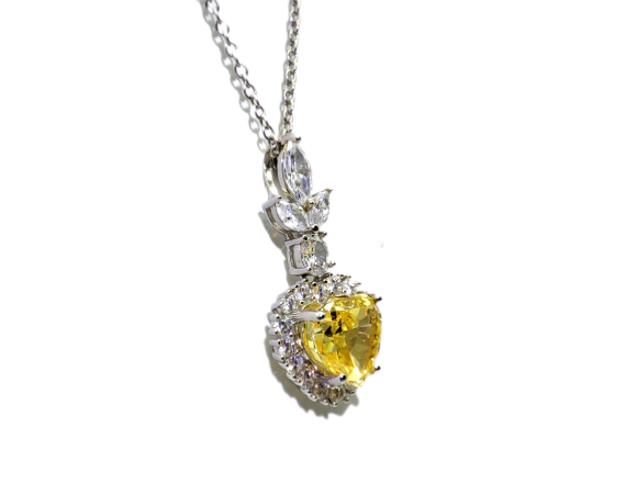 BLUE HEART NECKLACE