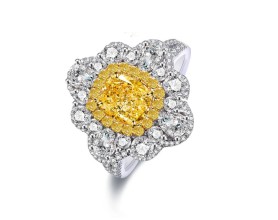 DARK FAT RECTANGULAR ZIRCON RING