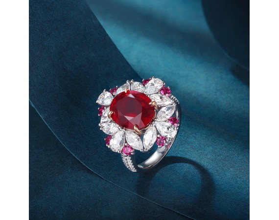 BLUE FLOWER RING