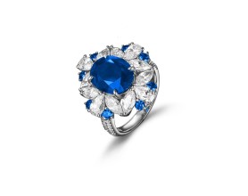 BLUE FLOWER RING
